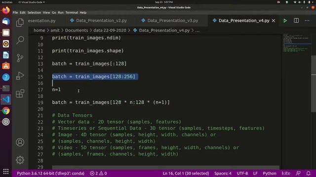 Data Batch and Tensor Data Python Machine Learning Deep Learning Computer vision смотреть онлайн