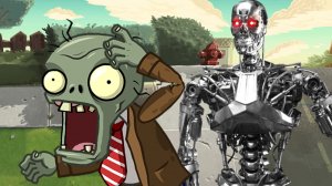 Что, если бы Терминатор попал в PLANTS vs ZOMBIES 2? PvZ Дичь!