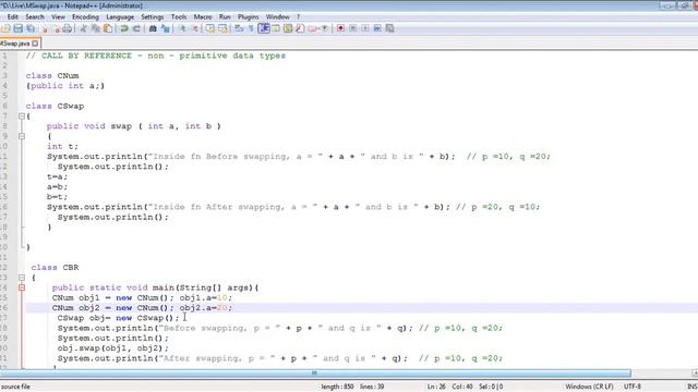 Function Calls in Java - Call by Reference смотреть онлайн