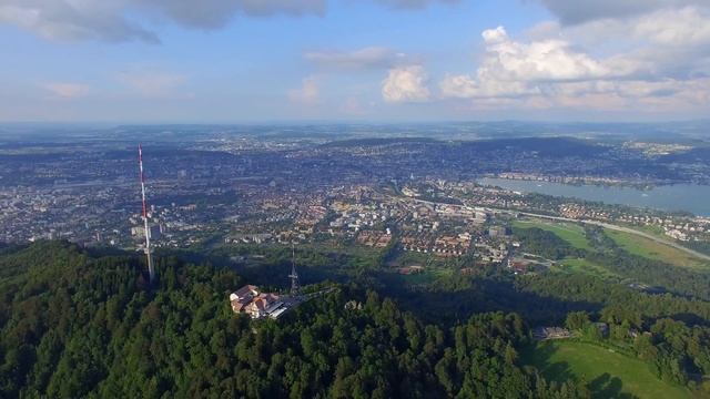 Switzerland Zürich Uetliberg in 4K | Drone Video смотреть онлайн