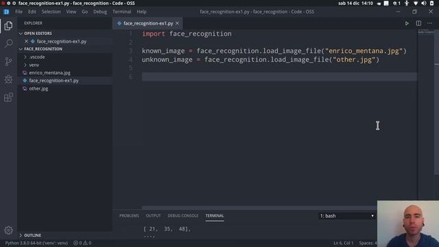 RICONOSCIMENTO FACCIALE CON PYTHON - TUTORIAL ITALIANO (PARTE 1) - MODULO FACE_RECOGNITION смотреть онлайн