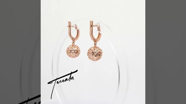 Серьги из позолоченного серебра "Меркурий" Toccata jewelry СГ212-1002-100 смотреть онлайн