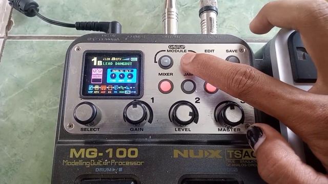 Tutorial Setting Lead Dangdut ( FX NUX MG100 )