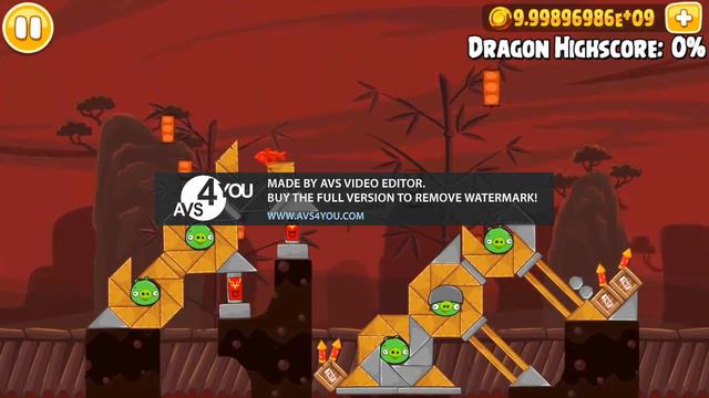 Angry Birds Seasons Year of the Dragon level 1-12 Mighty Dragon Any% смотреть онлайн