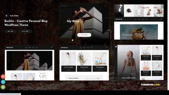 Bucklin - Creative Personal Blog WordPress Theme clean personal Easy Create Website смотреть онлайн