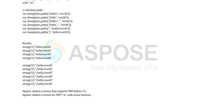 How to join filesystem path strings in PHP смотреть онлайн