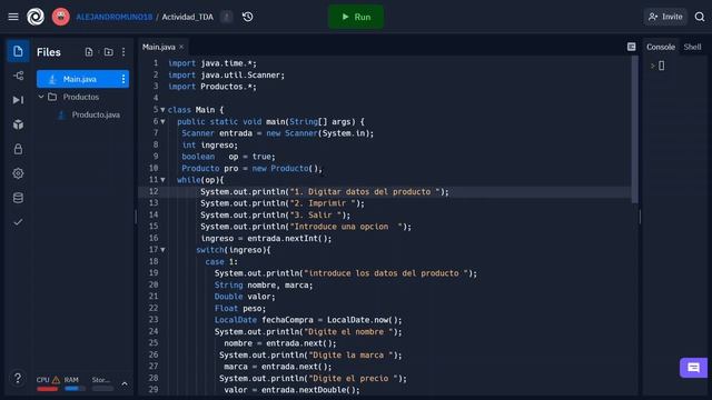 Main java Actividad TDA Replit Google Chrome 2022 05 14 17 39 16 Trim смотреть онлайн