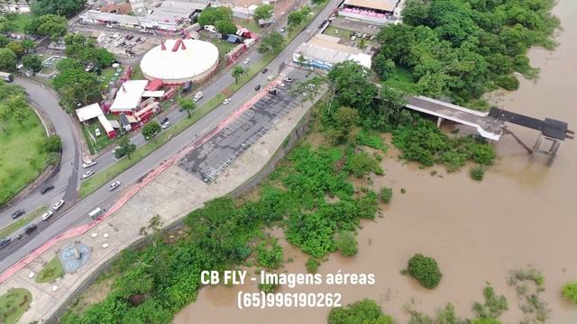 Rio Cuiabá com nível alto de água - DEFESA CIVIL ALERTA! смотреть онлайн