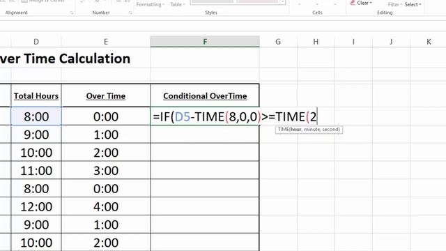 Excel Formula For "OverTime" and Conditional "OverTime" Calculation In Excel BY learning Center смотреть онлайн
