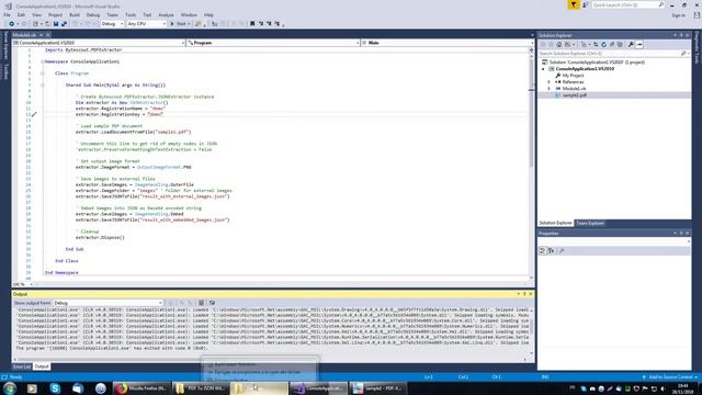 PDF Extractor SDK - VB.NET - PDF To JSON With Images смотреть онлайн