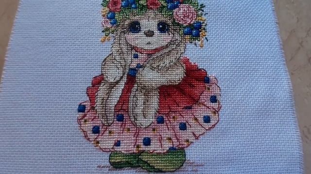 ВЫШИВКА.Процессы недели.ЗАЙКА,СИНИЧКИ И СИРЕНЬ. смотреть онлайн