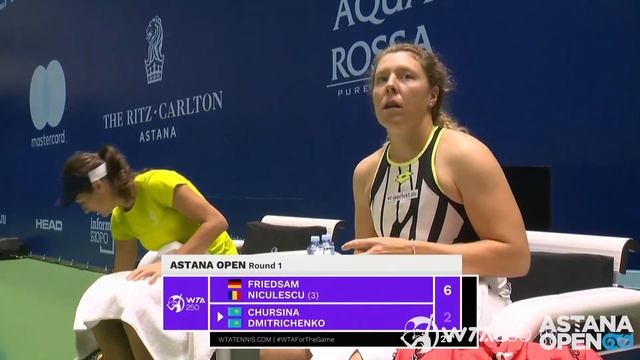 A. Friedsam / M. Nikulescu vs S. Chursina / Y. Dmitrichenko Round 1 Highlights | WTA250 Astana Ope смотреть онлайн
