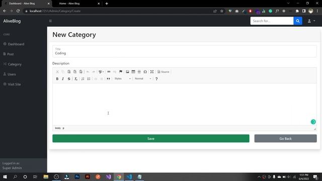 Blog Website using Dotnet Core 6 and SQL Server смотреть онлайн