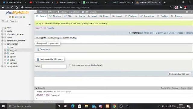 Membuat Database Perpustakaan menggunakan MariaDB смотреть онлайн