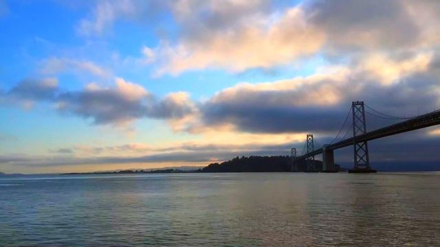 San Francisco - Oakland Bridge Timelapse смотреть онлайн
