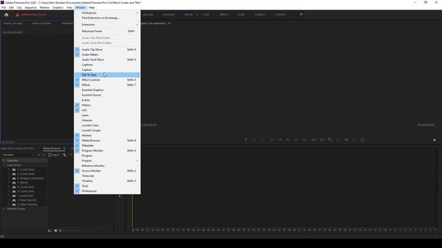 Restore Missing Panels and Adjust Layout | Adobe Premiere Pro Tutorial смотреть онлайн
