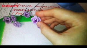 #Цветы из бисера Миниатюрная композиция в корзине Ч. 2. МК от Koshka2015 - цветы из бисера,  бисер