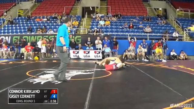 170 Cons. Round 3 - Casey Cornett (Kentucky) vs. Connor Kirkland (Utah) смотреть онлайн