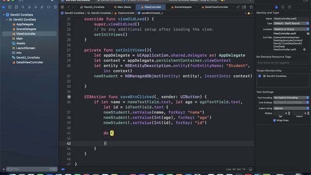 SWIFT/iOS - Core Data смотреть онлайн