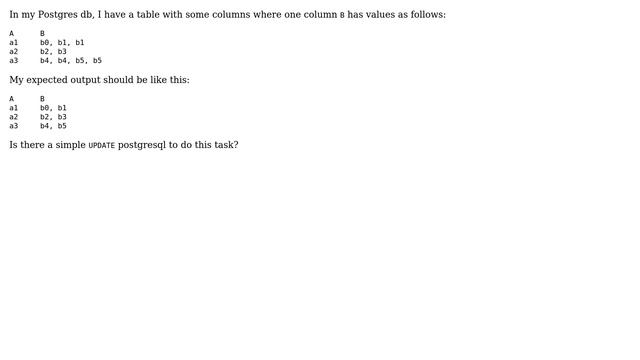 Is there a way to delete duplicate from a cell value (value of a given row and column) using... смотреть онлайн