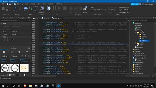 Roblox | Adonis Admin (Roblox Studio) смотреть онлайн