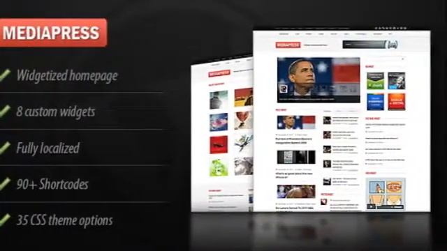 Mediapress Ultimate Wordpress News/Magazine Theme смотреть онлайн