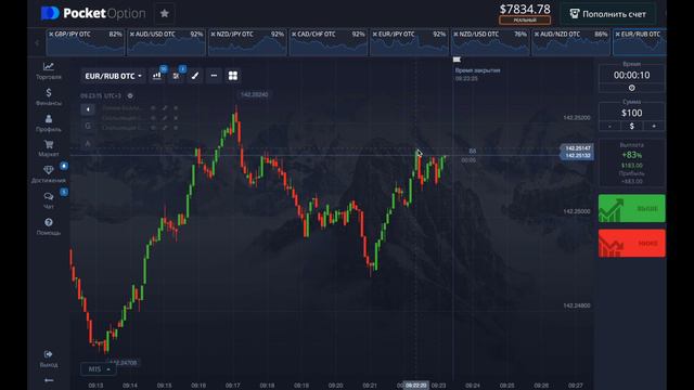Отличная стратегия для OTS активов. Бинарные опционы. Трейдинг. PocketOption.