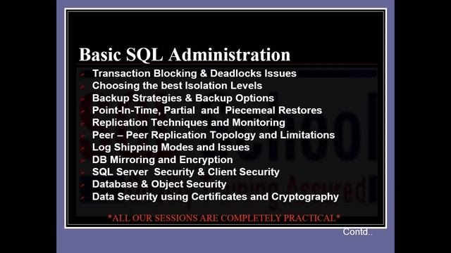 SQL Server DBA : Complete Practical Training смотреть онлайн