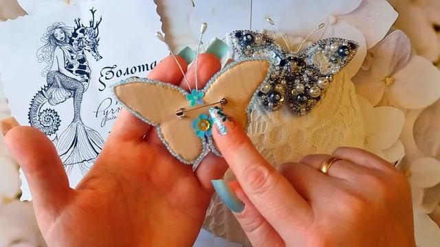 Броши бабочки (видеообзор готовых работ) апрель 2020 год. смотреть онлайн