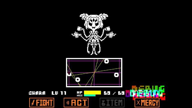 Genocide Muffet!-Oversavetale Boss (debug mode) смотреть онлайн