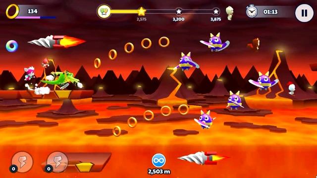 Sonic Runners Adventure [1080p/60FPS] part 9 Lava Mountain Zone - Bonus Levels смотреть онлайн