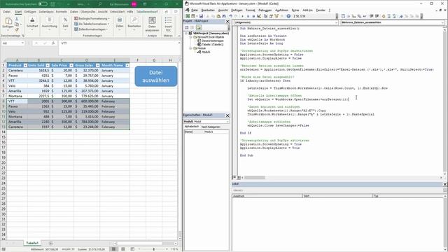 Dateien auswählen und Daten herauskopieren (Video 2 von 2) | Excel VBA смотреть онлайн