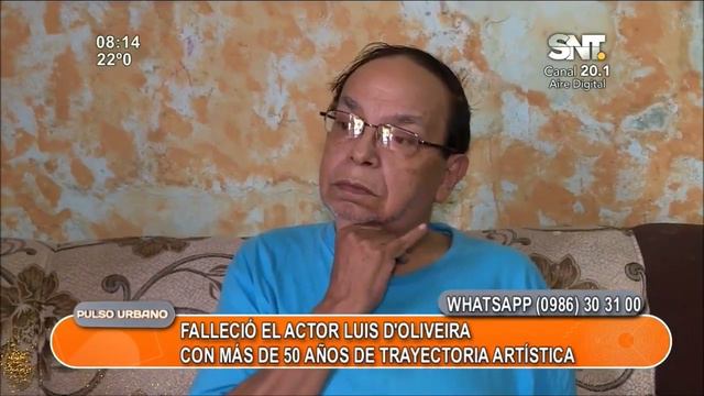 El arte paraguayo de luto: Falleció el actor Luis D'Oliveira a los 72 años смотреть онлайн