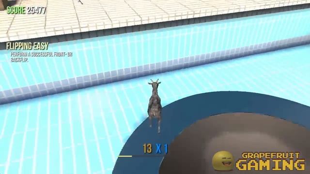 GRAPEFRUIT'S GOAT SIMULATOR WISH COME TRUE! - Annoying Orange Let's Play смотреть онлайн