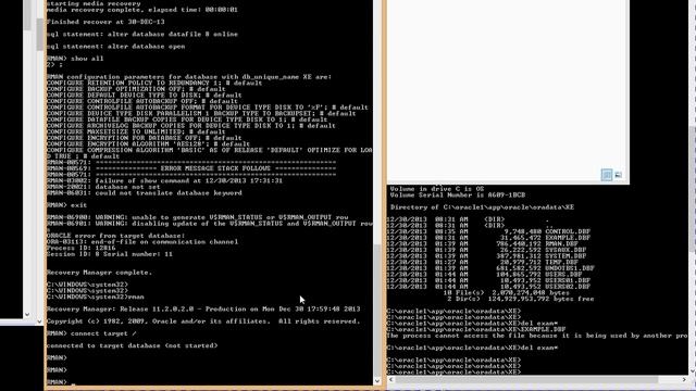 recover manager scenario 7 restore recover datafile to different locations смотреть онлайн