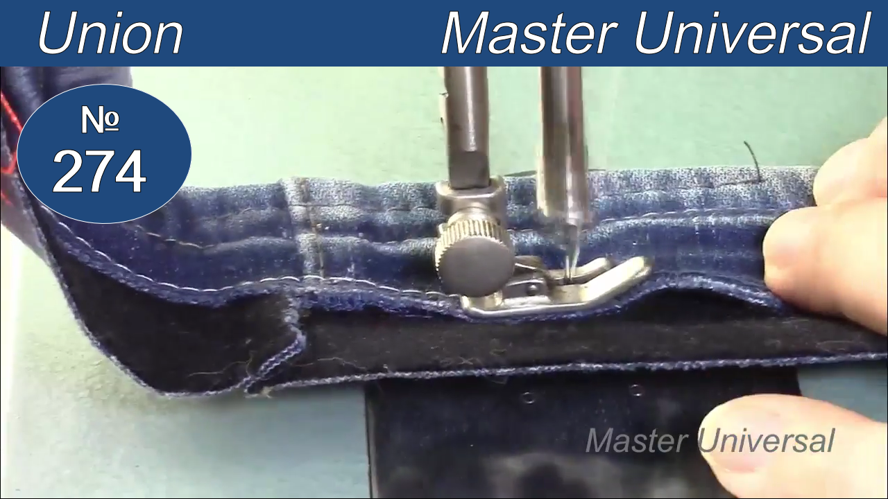 Проверка машины после ремонта, шью толщину джинс, кожу и тонкий трикотаж на Union. Видео № 274.