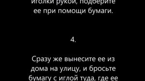 Нашел иголку в доме, в стене, в двери, в машине, на пороге – что делать