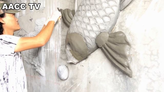 3D Rendering Technique Using The Latest Sand And Cement On Concrete Walls