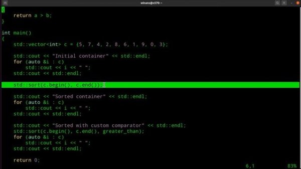 C++ std::sort() and Comparators