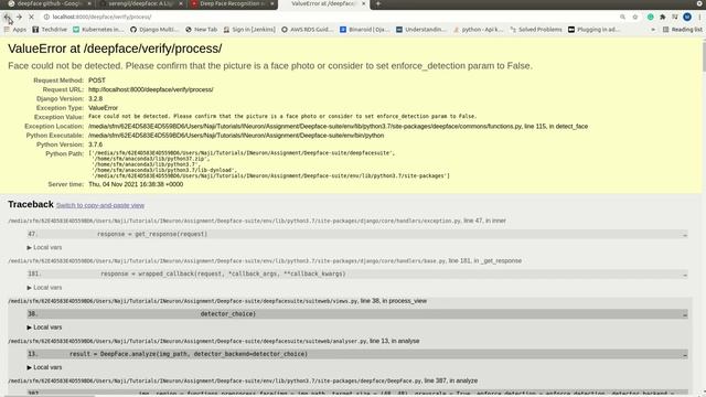 face detection and recognition using deepface django смотреть онлайн
