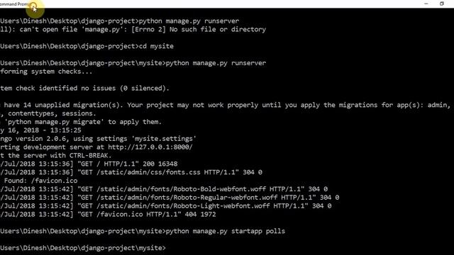 Django-- CaseStudy part 1-- polls app creation смотреть онлайн