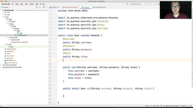 Quarkus Backend development with Java and GraalVM - Using Security with JPA смотреть онлайн