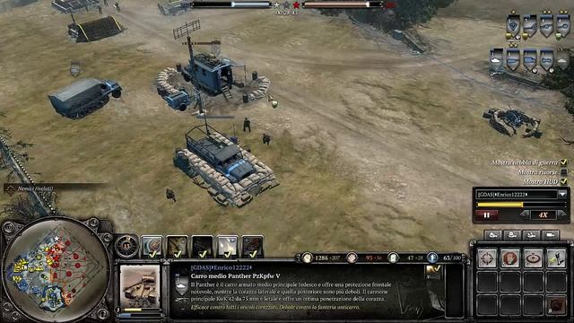 Company of heroes 2 multiplayer 4vs4 HD ITA#11- The Western front armies- Oberkommando West смотреть онлайн