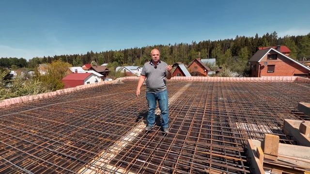 Строительство дома. Двухэтажный дом с мансардой. Этап: Перекрытие 2 этажа, Крыш | Часть 3 смотреть онлайн
