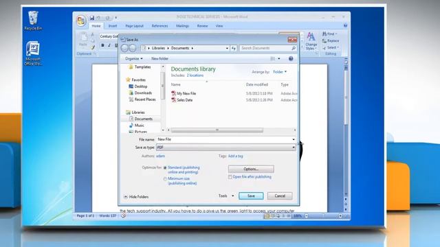 How to save a file as a PDF in Word 2007 смотреть онлайн
