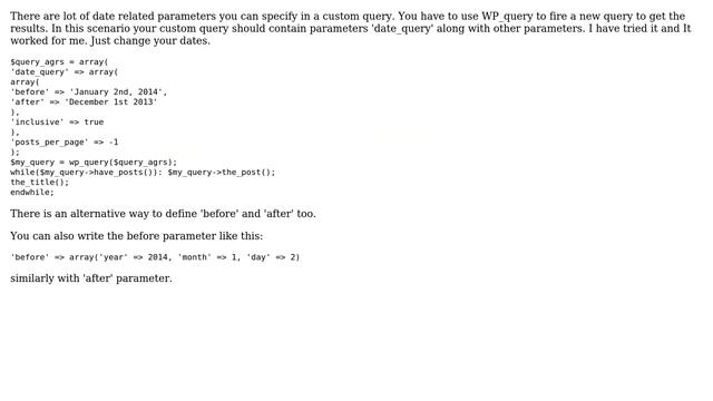 Wordpress: Post Filter by Date and time (2 Solutions!!) смотреть онлайн