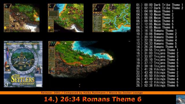 THE SETTLERS (IV): FOURTH EDITION / DIE SIEDLER 4 - OST [Full] OFFICIAL GAME SOUNDTRACK смотреть онлайн