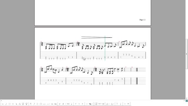 Крещендо и диминуэндо в Guitar Pro 5 (Crescendo and diminuendo in GP5) смотреть онлайн