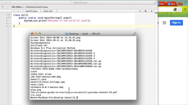 6. Running the first java code on mac by nenetech смотреть онлайн
