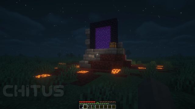 minecraft портал в ад ночь фон асмр таймлапс ночь день отдых суперплоский обычный мир смотреть онлайн